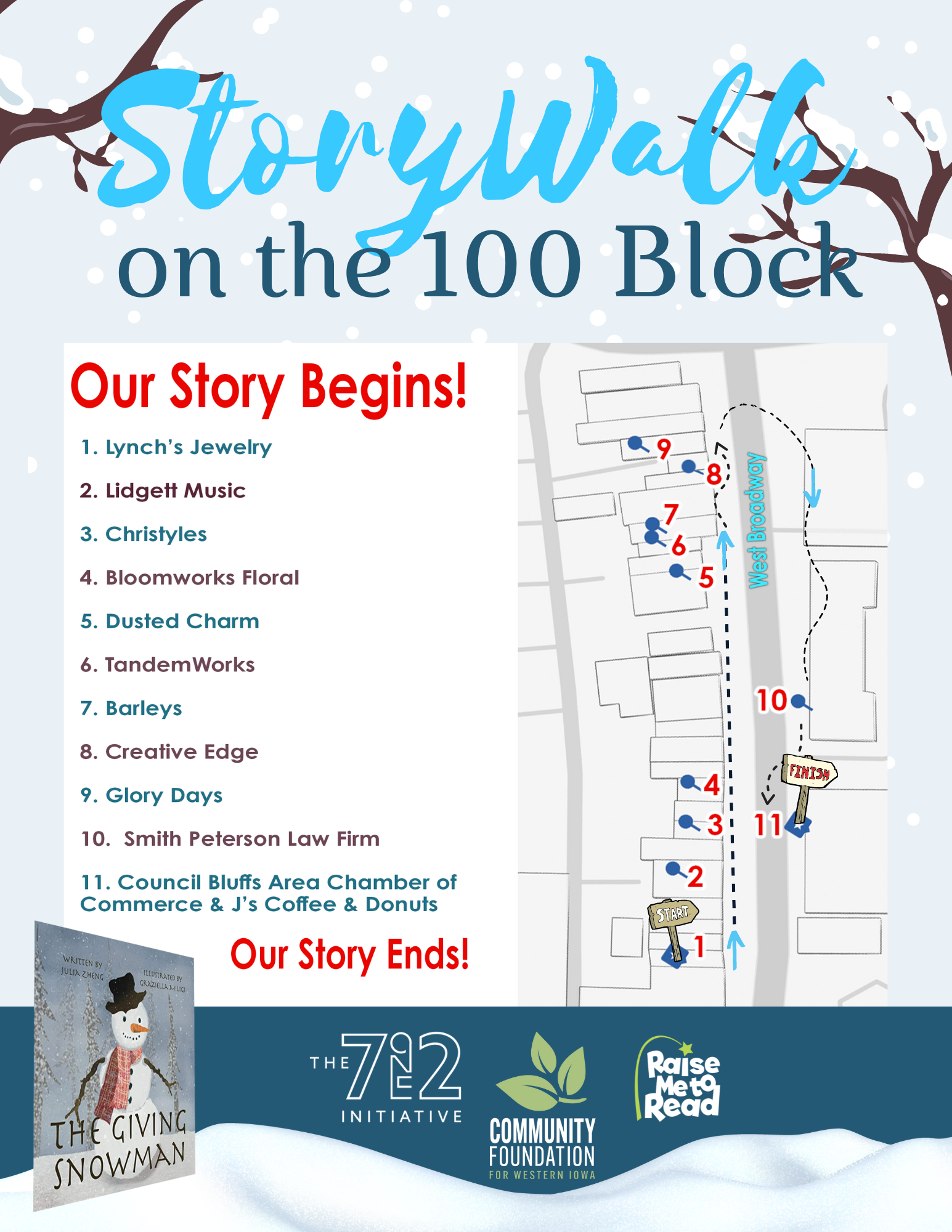 Holiday StoryWalk 100 Block 2022